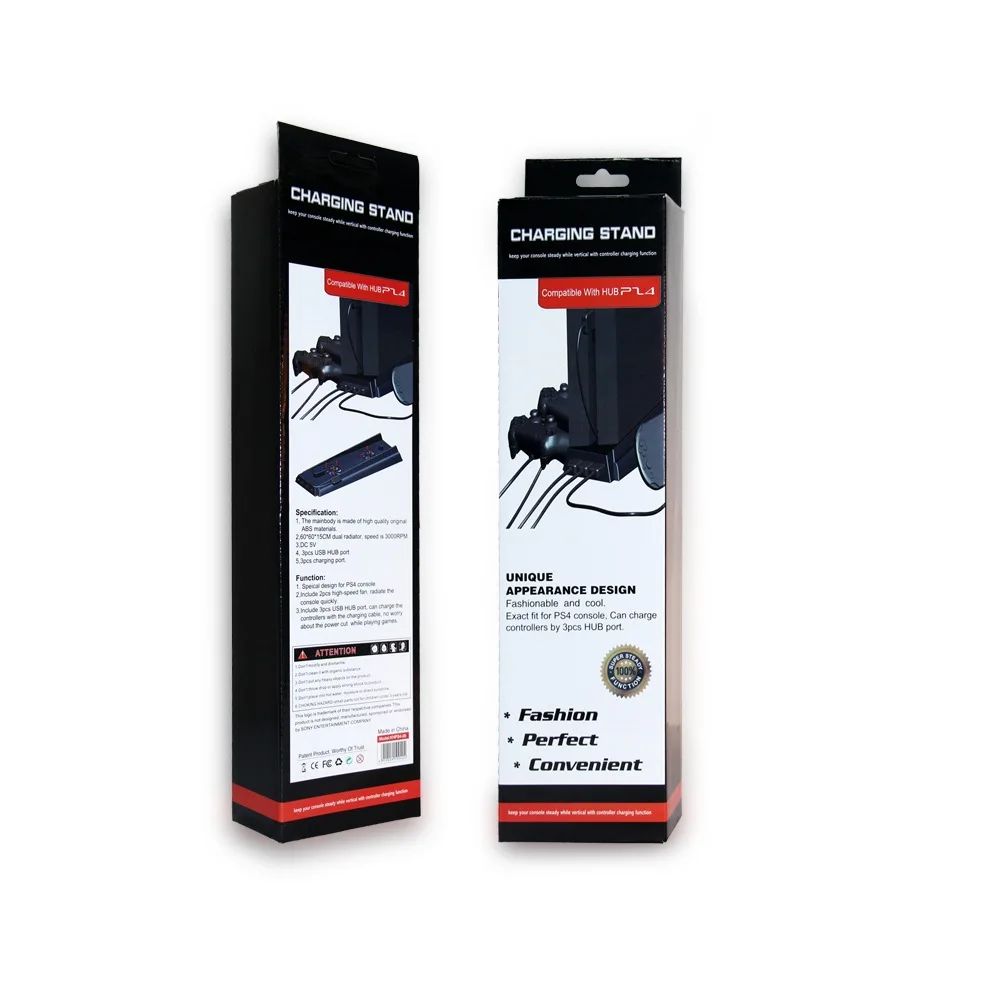 PS4 вертикальная подставка 3 usb концентратор Порты и разъёмы охлаждения Cooler Фанаты