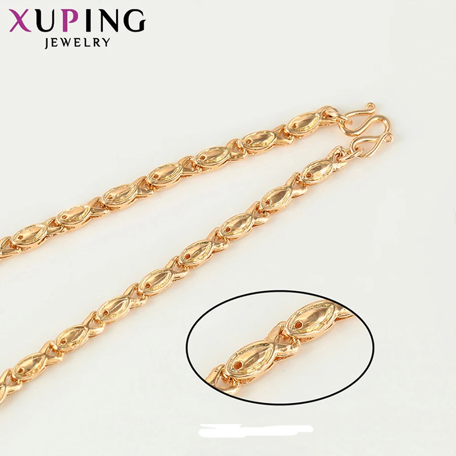 Xuping Jewelry Design Big Flower Necklace for Girls Christmas Gifts Gold Color Plated Vintage Chain S116-44399 | Украшения и