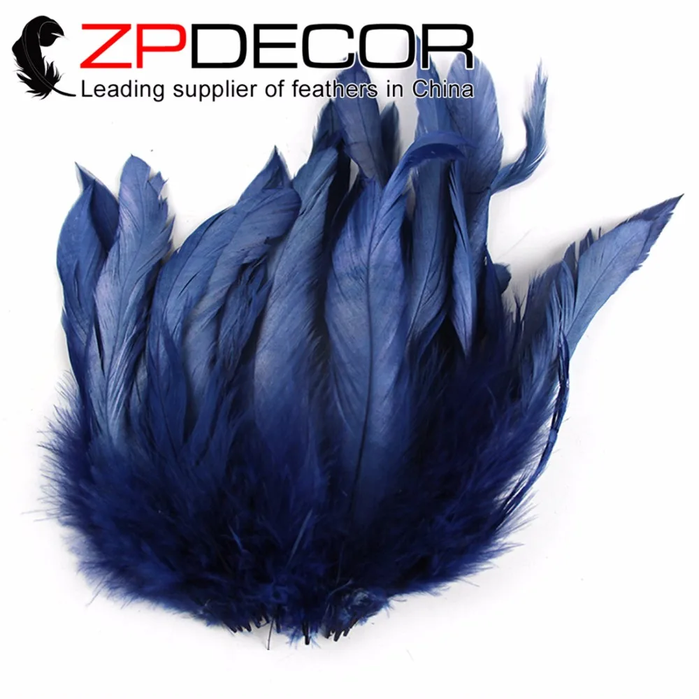 ZPDECOR 200 шт./лот 15 20 см (6 8 дюймов) ручной выбор красивый темно синий окрашенные