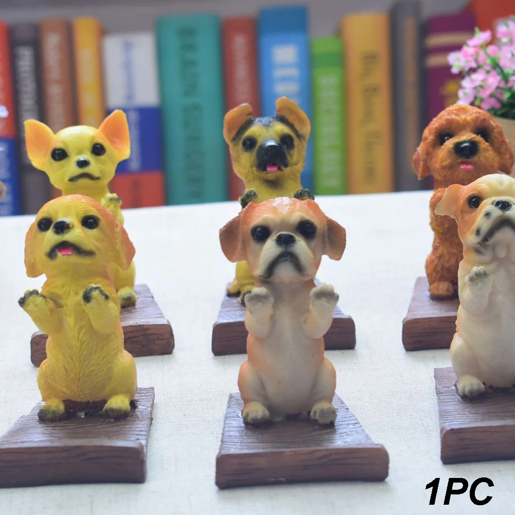 Home Decor собака мопс щенок подарок держатель телефона Tablet Поддержка Desktop Статуэтка