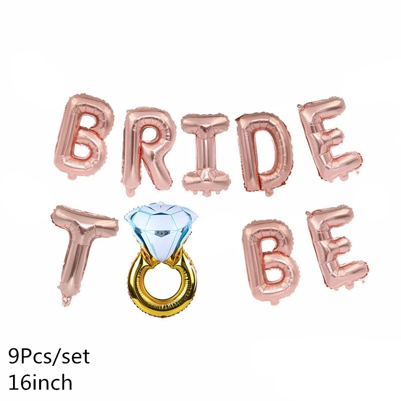 Bride to be A Свадебный воздушный шар из фольги, воздушный шар для жениха, невесты, любви, свадебные украшения, девичник, вечерние, на День святого Валентина, вечерние принадлежности для взрослых - Цвет: Bride to be A