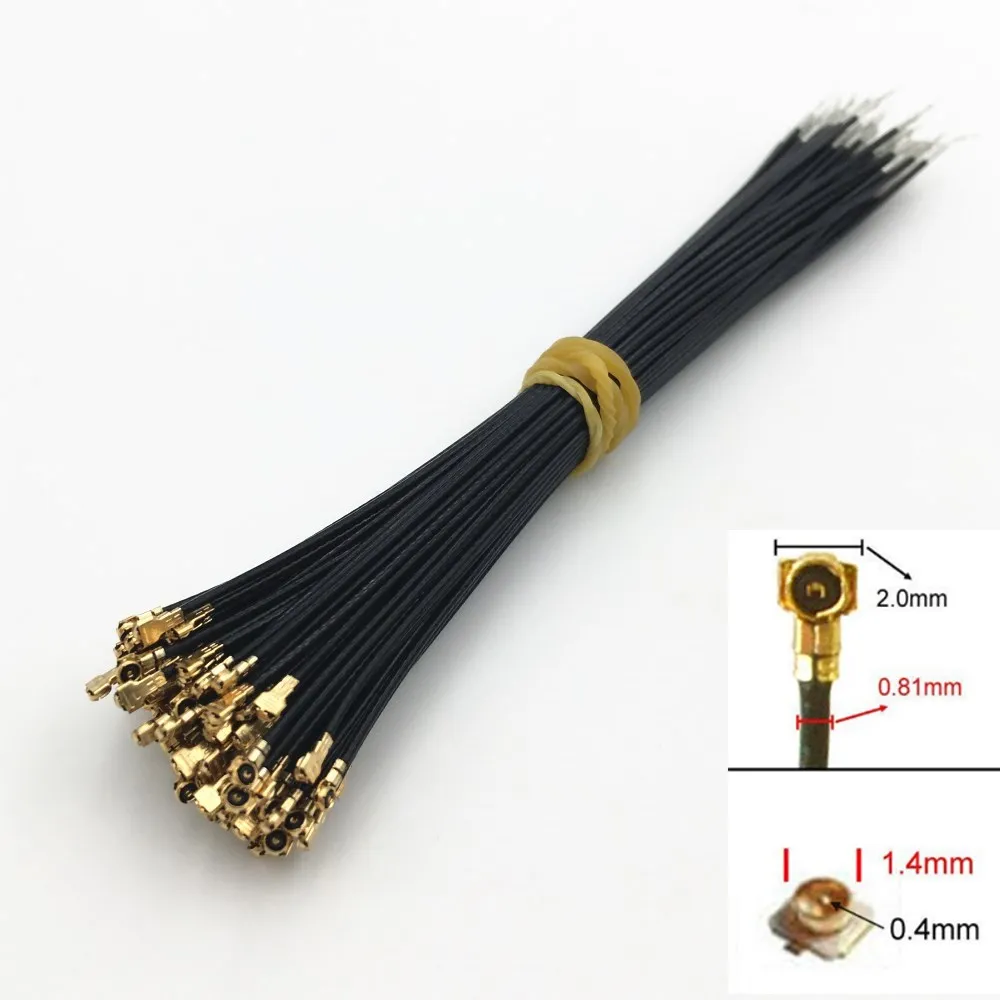 100 шт. MHF4 IPX IPEX MHF 4 разъема RG0.81 кабель перемычки RF 4th OD 0 81 мм для PCI WIFI карты