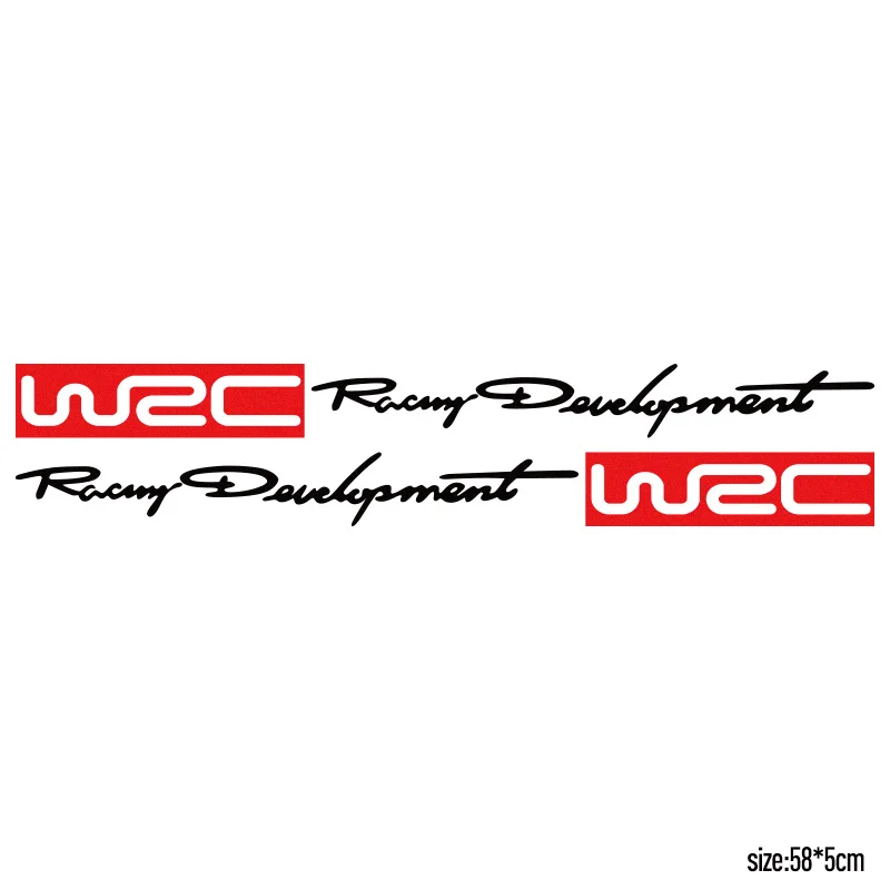 3 пары настраиваемых наклеек WRC для ралли наклейка Стайлинг автомобиля BMW Citroen VW