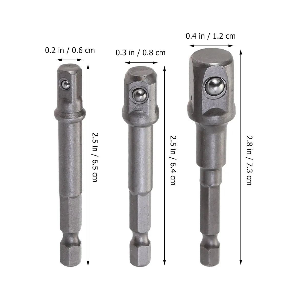 3 шт. 1/4 &quot3/8&quot 1/2 &quotудлинитель для сверла Шестигранная Головка Разъем питания