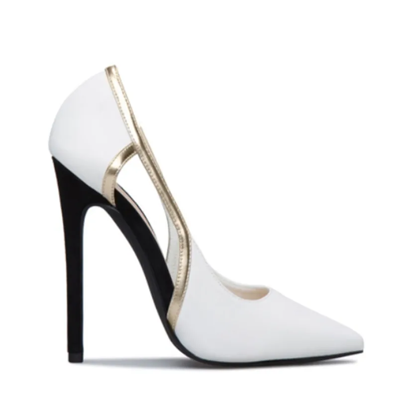 Sapatos Feminino весенние женские туфли лодочки с цветными блоками на высоком каблуке
