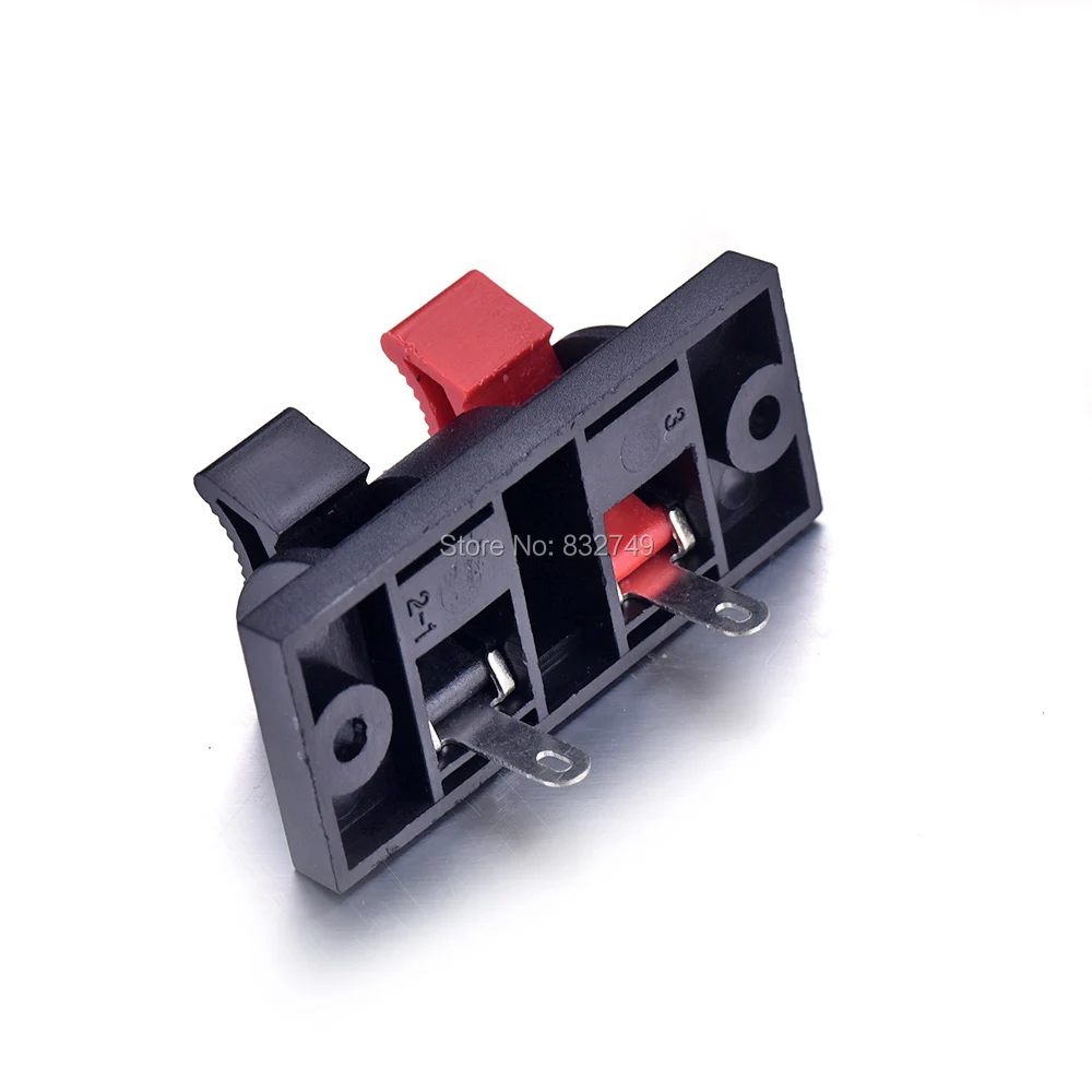 Новая продажа 10 шт. Кабельные Клеммы для громкоговорителя коробка 2 шпильки