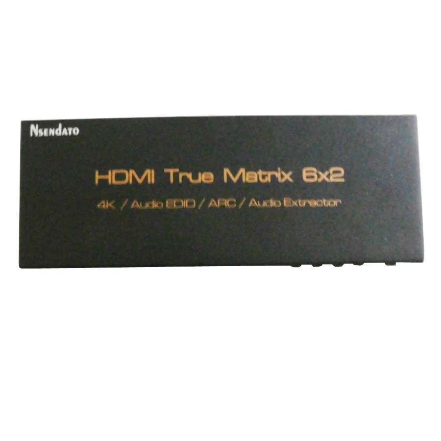 Фото UHD 4K * 2K HDMI 6x2 3D HDTV HD истинная матрица 4k HDMI переключатель сплиттер с поддержкой W/IR ARC SPDIF 3,5 мм 6 в 2 выхода HDMI аудио экстрактор №3