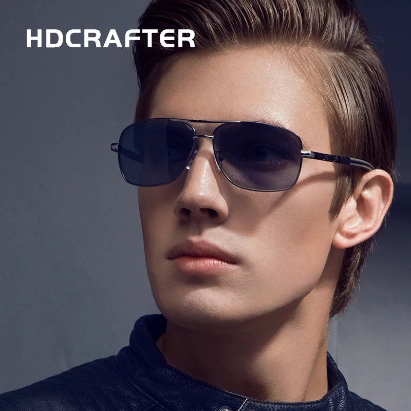 Солнцезащитные очки HDCRAFTER Мужские поляризационные зеркальные солнечные для