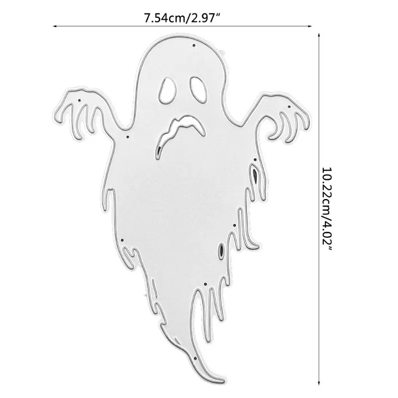 

1 pc 10.22x7.54cm DIY Halloween Ghost Metal Cutting Dies Stencil DIY Scrapbooking Album Stamp Paper Card Embossing Crafts Decor
