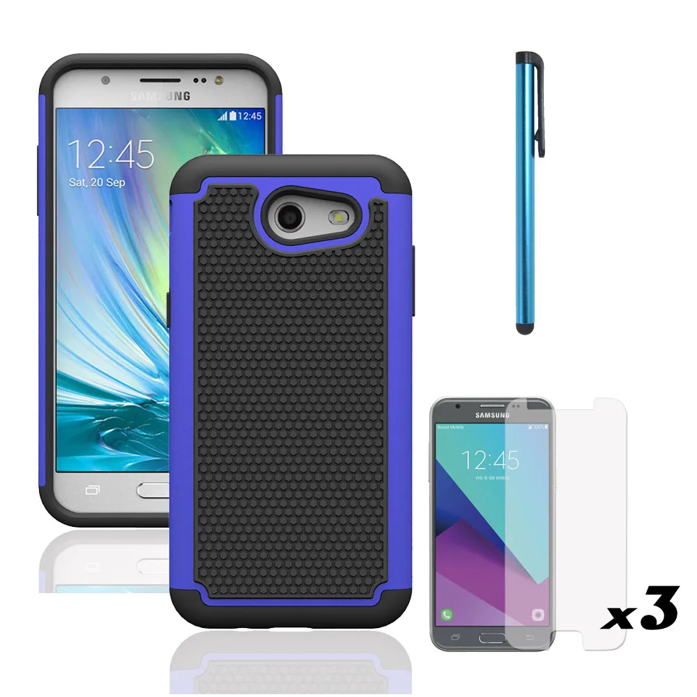 Двухслойный Гибридный Прочный чехол Жесткий ПК и ТПУ противоударный для Samsung Galaxy