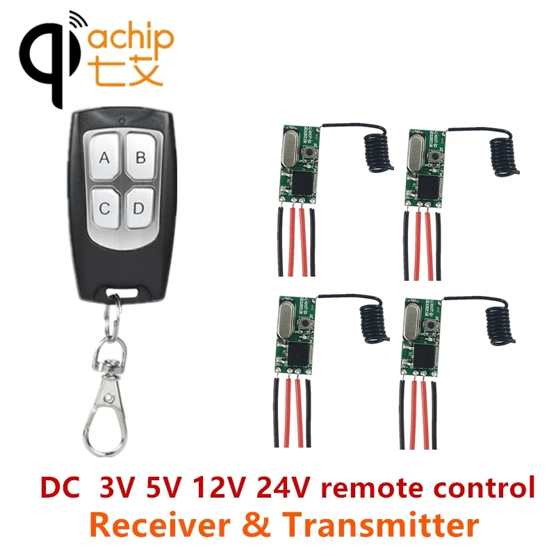 Универсальный беспроводной пульт дистанционного управления QIACHIP 433 МГц 3 В 24