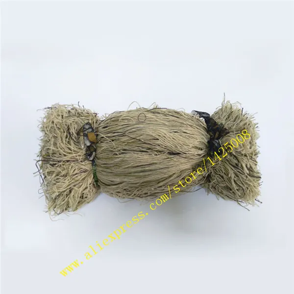 Многоцветный Камуфляж вес 2 фунта трава стиль ghillie костюм нить, мешковины нити DIY mossy смесь Охота Тактический комплект - Цвет: Desert camouflage