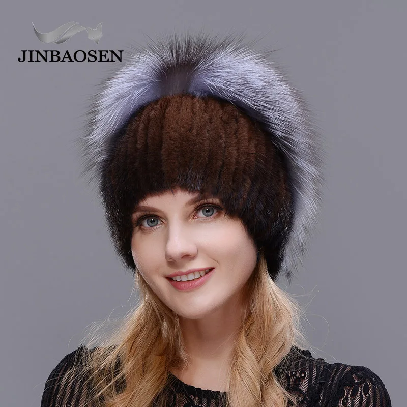 Зимняя дорожная модная меховая женская шапка jeryafur из натурального меха норки