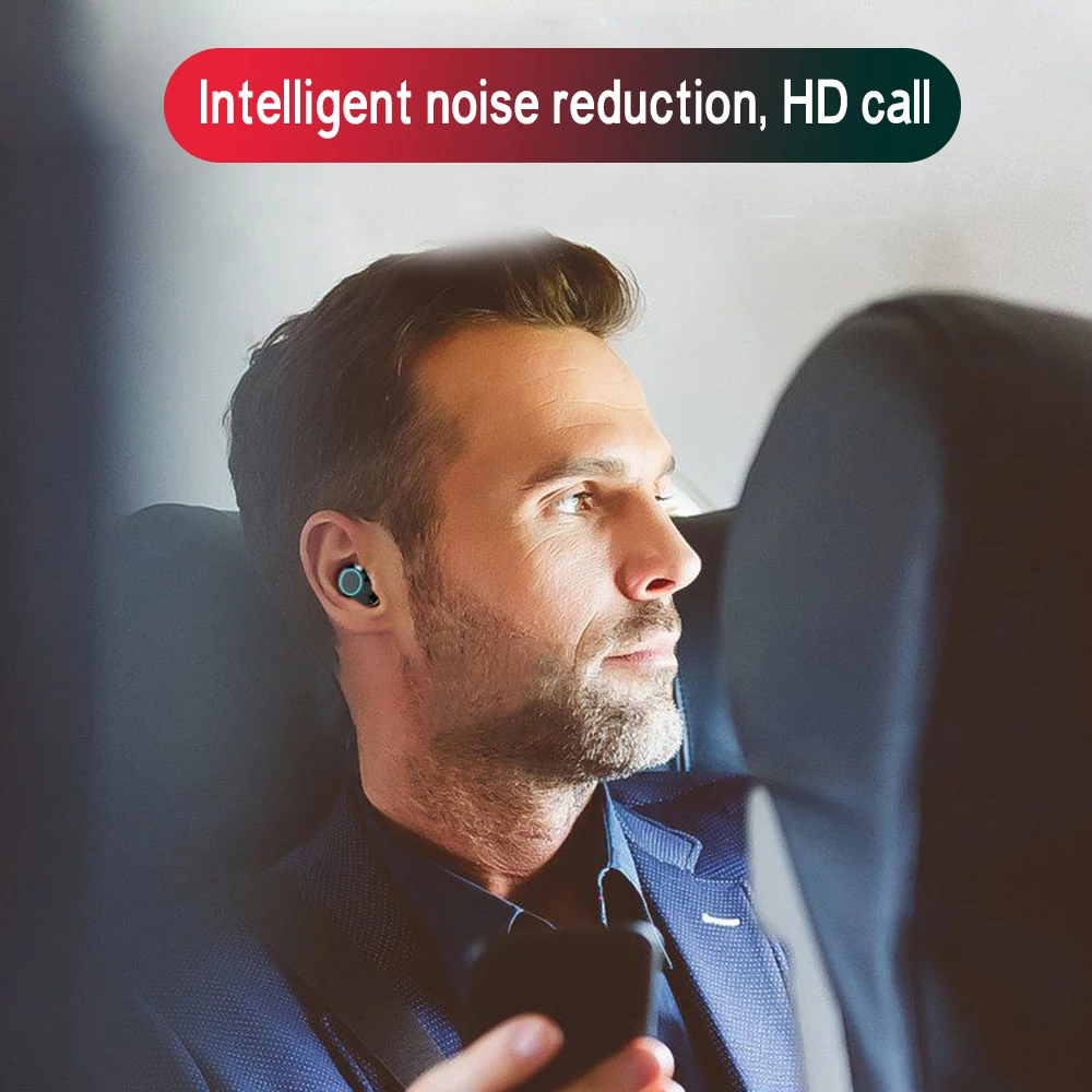 G02 TWS Bluetooth 6D стерео Беспроводная гарнитура-вкладыш IPX7 водонепроницаемые наушники 3300 мАч светодиодный дисплей Smart Mobile power для iphone