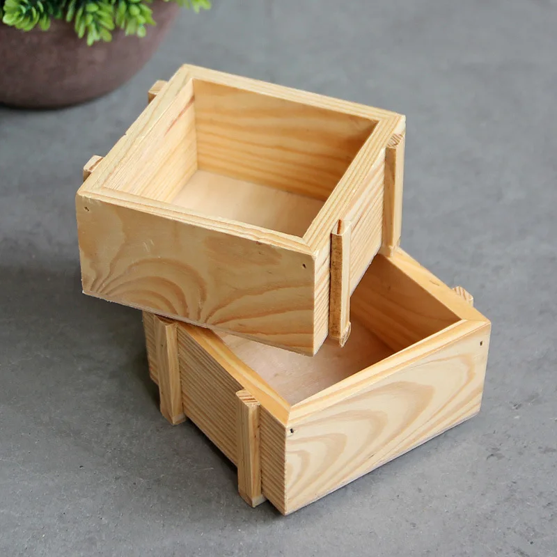 Деревянные шкатулки для хранения в стиле ретро декоративный чехол цветочных