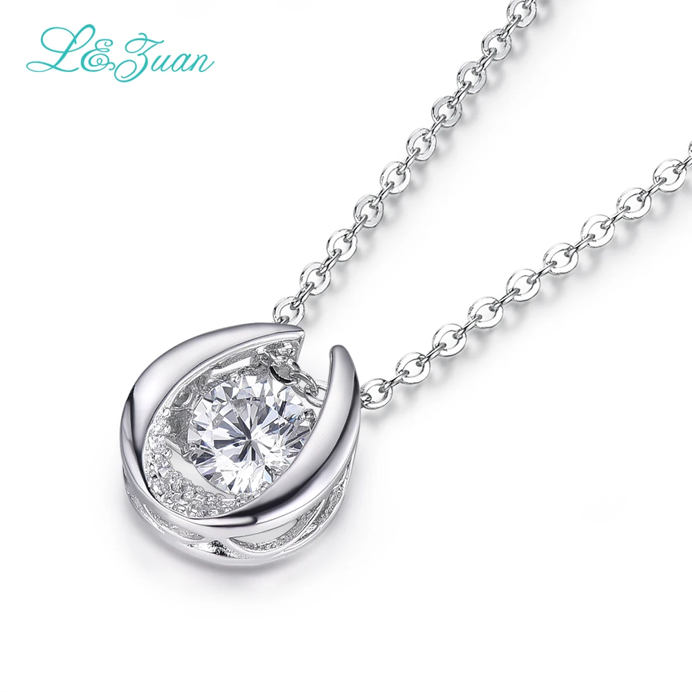 L& zuan 925 серебро 0.9ct камень Япония оригинальная умная серия Танцующая подвеска ювелирные изделия с серебряной цепочкой Рождественский подарок