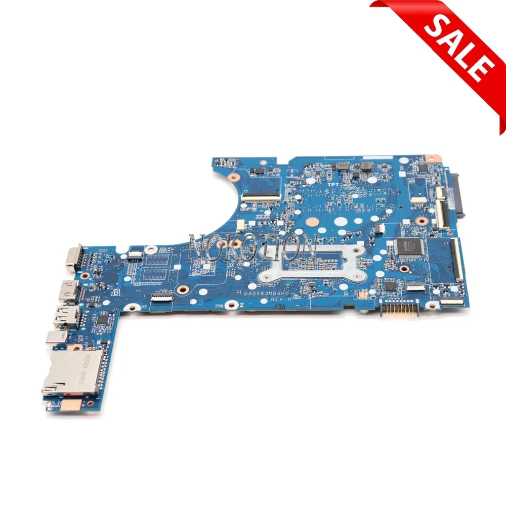 NOKOTION 907712-601 материнская плата для ноутбука hp 450 G4 470 SR2ZU i5-7200U процессор DA0X83MB6H0 основная плата полный тест
