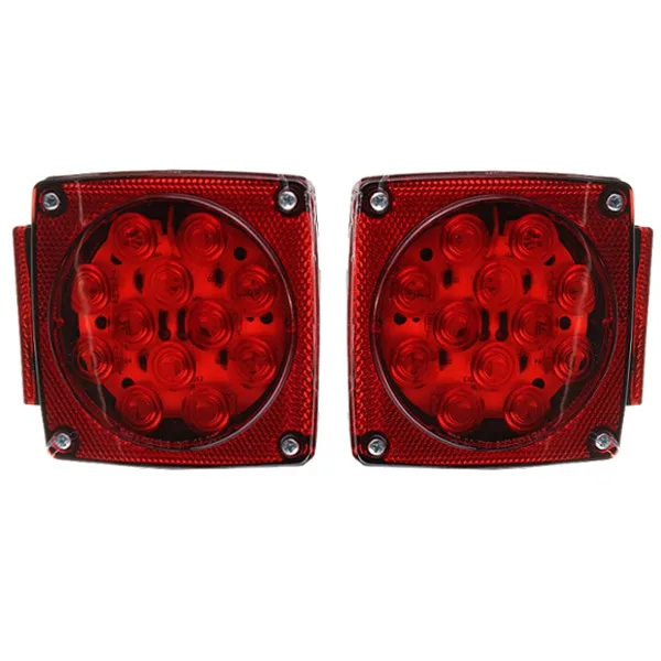 Новый 1 Пара СВЕТОДИОД Погружные Квадратный Хвост Стоп-сигнал Боковой Габаритный