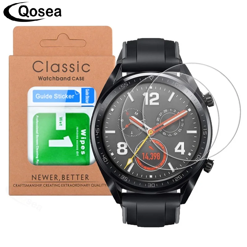 2 шт. в упаковке) для huawei Watch GT Active элегантные умные часы из закаленного стекла прозрачная Взрывозащищенная пленка для huawei GT защита экрана