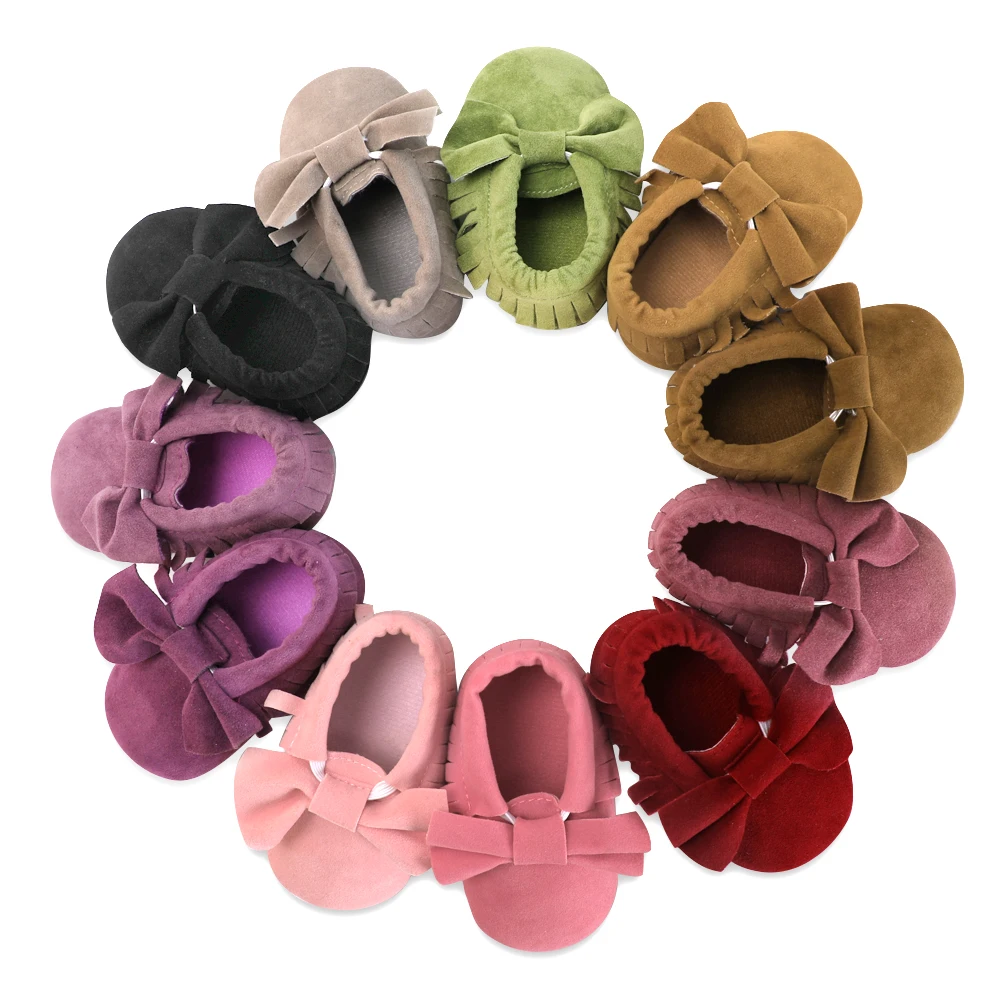 Для новорожденных обувь Prewalk Повседневное-мокасины на мягкой подошве из флока с