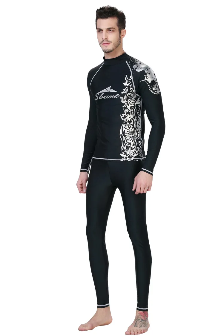 Мужской солнцезащитный купальный костюм куртка одежда для снорклинга с длинными