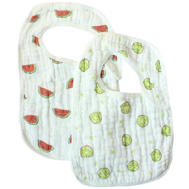 Watermelon Детские нагрудники 2 шт/комплект из хлопка и бамбукового волокна для От 0 до 6 лет Детское полотенце шарф - Цвет: Watermelon