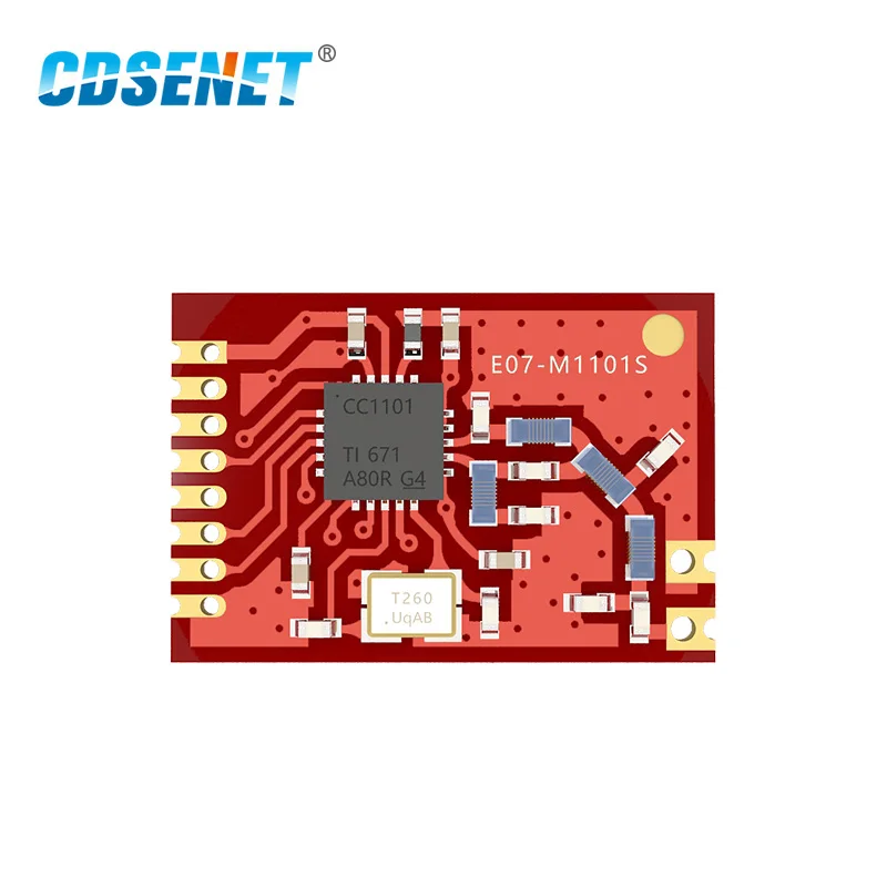 Приемопередатчик CC1101 433 МГц радиочастотный модуль CDSENET E07 M1101S 10 мВт параметры SPI