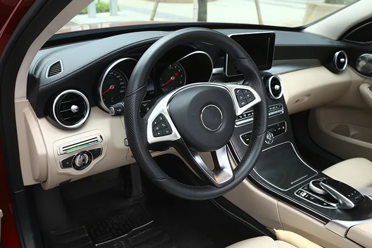 YAQUICKA Новый ABS Автомобильный руль украшение рамка отделка наклейка авто-Стайлинг