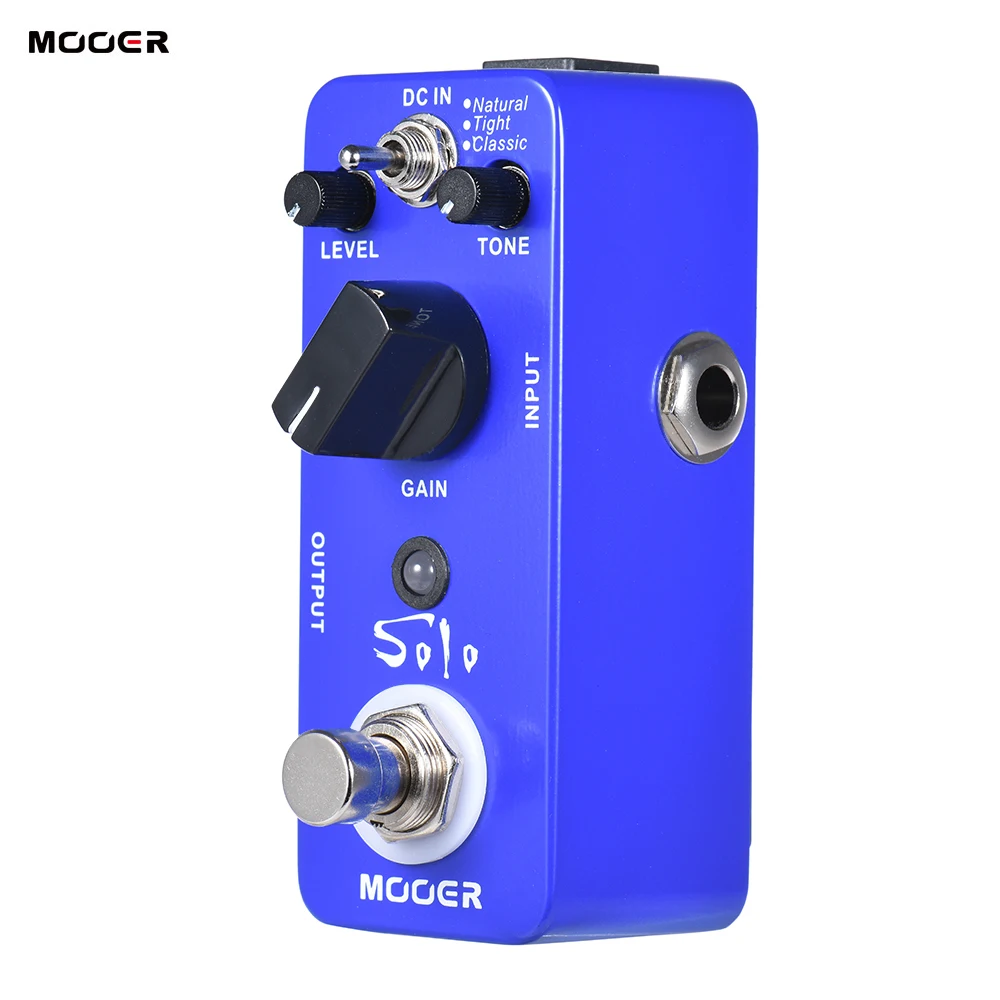 MOOER SOLO Искажение педаль для гитарных эффектов с высоким коэффициентом усиления