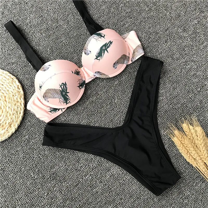 Бикини 2018 бикини купальный костюм с пуш-ап Женский сексуальный купальник