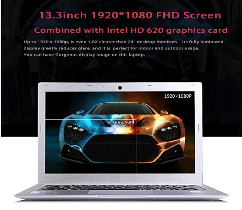 Игровой ноутбук GMOLO Core I7 7-го поколения 8 Гб DDR4 ram 1 ТБ HDD+ 120 ГБ SSD 13," 1920*1080 ips HD экран Windows 10 ультрабук