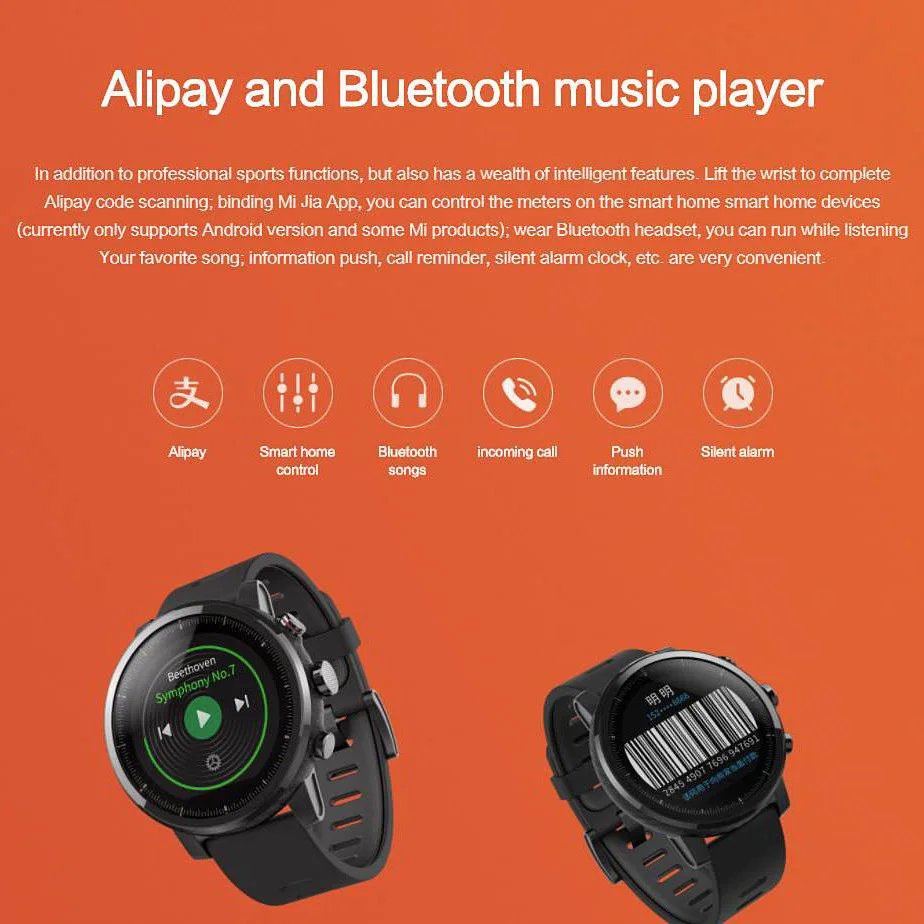Глобальная версия Оригинальный Xiaomi Huami Amazfit Stratos 2 Смарт часы спортивные gps 5ATM воды