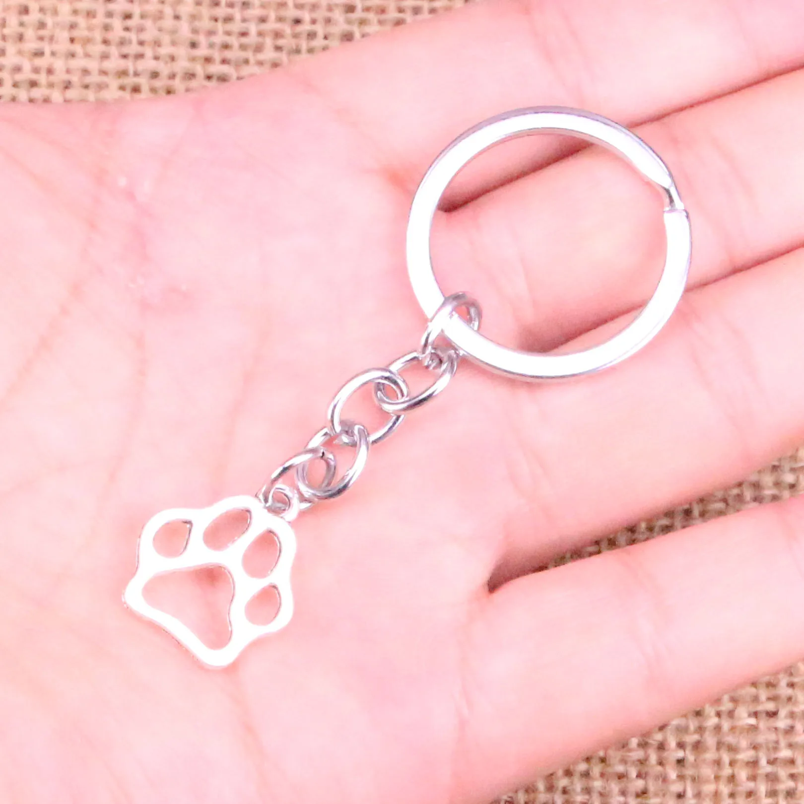Новое поступление подвеска лапа в виде собаки медведя амулет брелок кольцо для