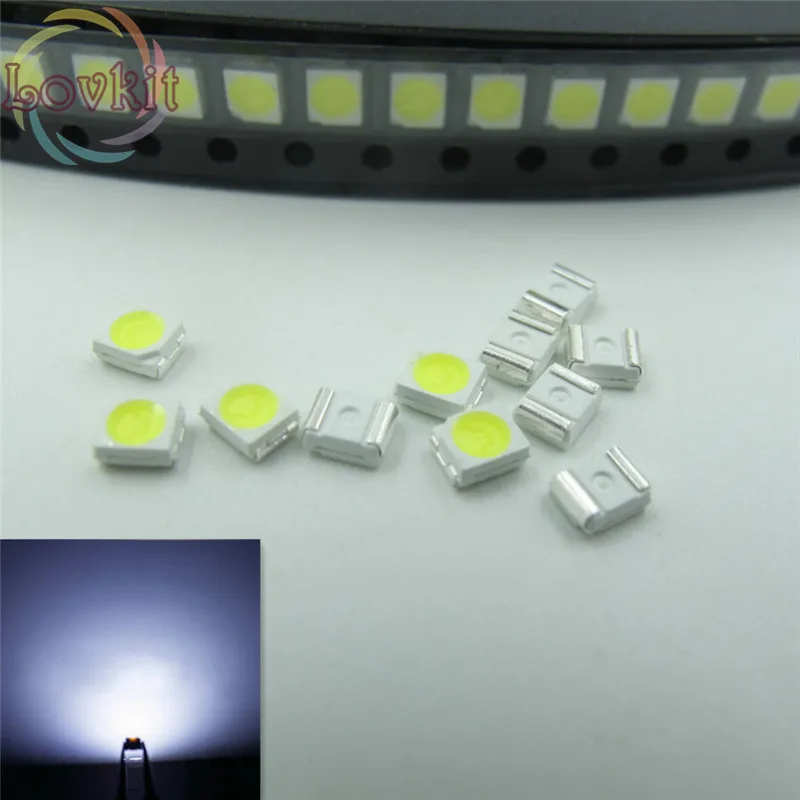 100 шт./пакет 1210 3528 белый светодиод 3 0 2 в SMD выделяет светодиоды высокого качества