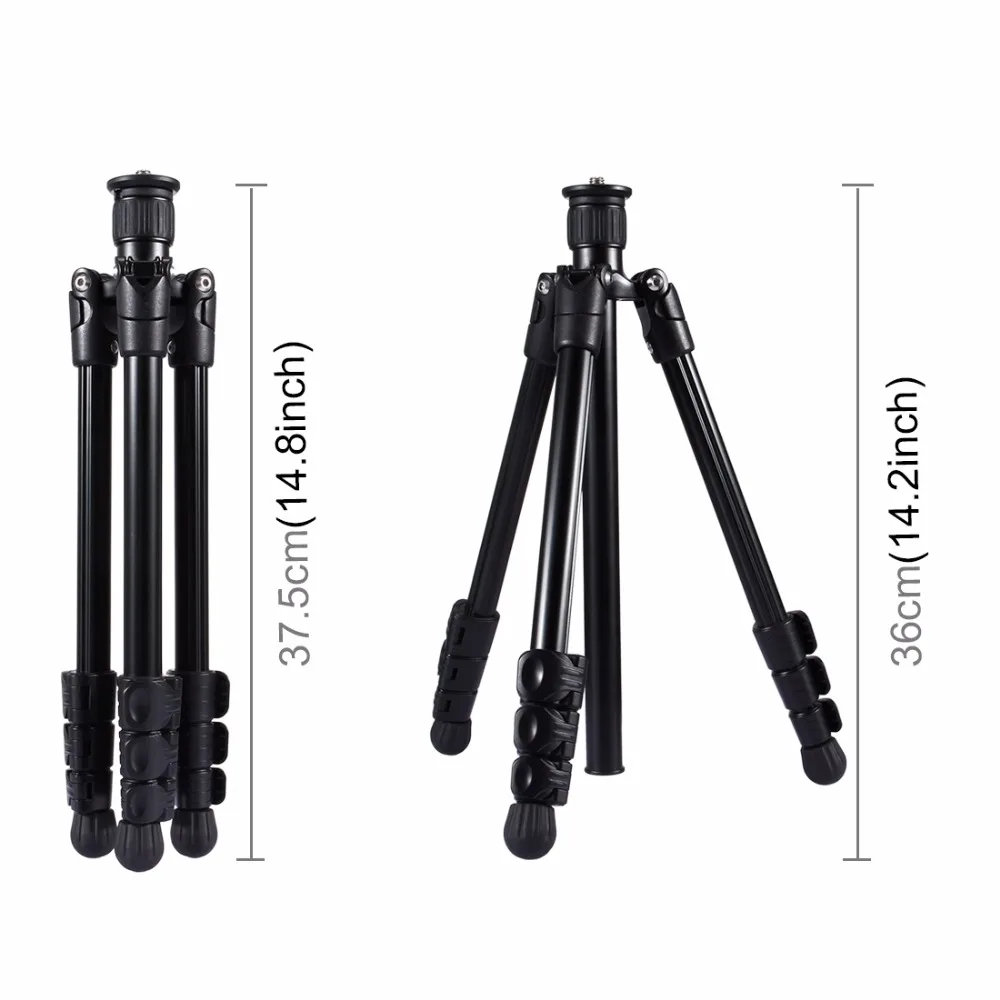 PULUZ складной держатель штатива для камеры 4 секционный металлический штатив с