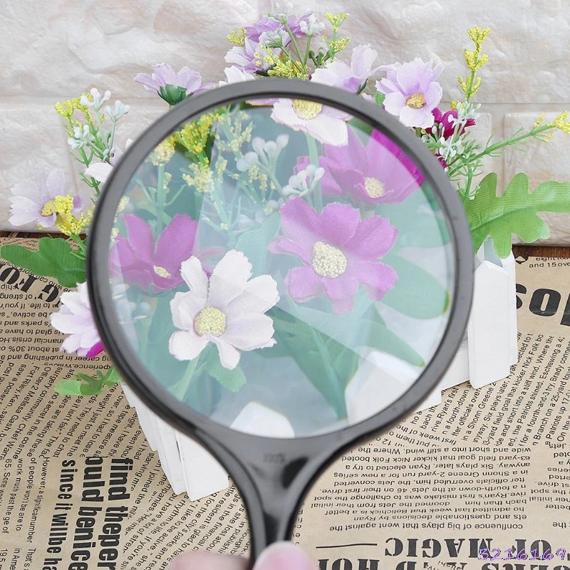 100mm Handheld Magnifier 5X Reading Map Newspaper Magnifying Glass Jewelry Loupe | Инструменты