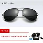 Солнцезащитные очки унисекс VEITHDIA, модные брендовые очки с поляризационными стеклами и зеркальным покрытием для вождения, очки для мужчин и женщин
