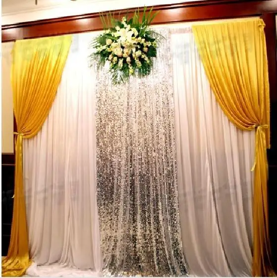 Блестящий тканевый фон с блестками для свадьбы и вечеринки 3*3 м со съемными