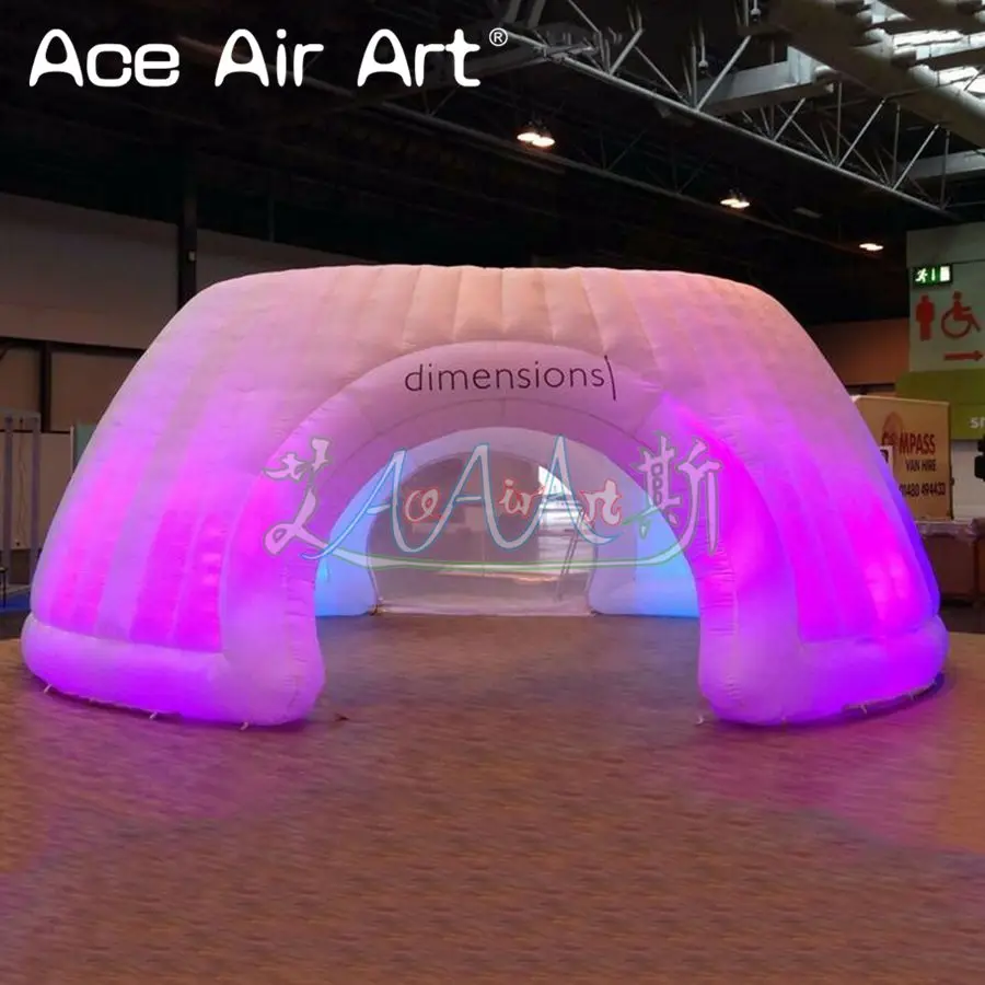 

Giant led party inflatable dome tent igloo marquee,pop station event shelter with changing led lights for exhibition,wedding