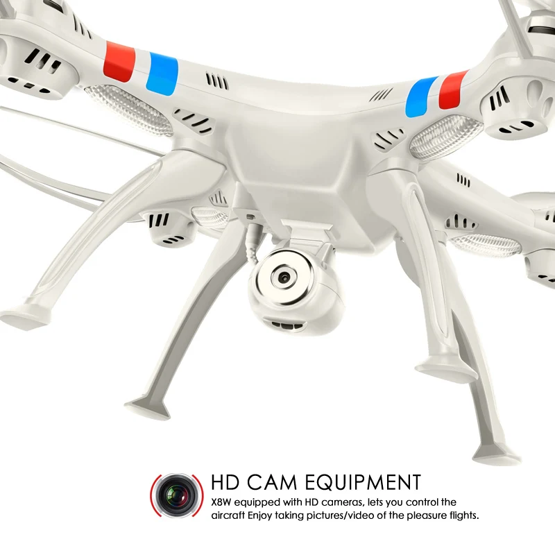 SYMA X8W Радиоуправляемый Дрон с камерой HD 2MP Wifi FPV в реальном времени Квадрокоптер