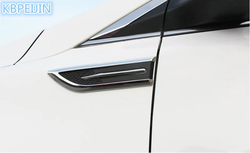 2PCS Shark Gills Car Decorated 3D Vent Air Flow Fender Sticker for KIA sportage rio sorento cerato k2 Soul ceed Spor accessories |