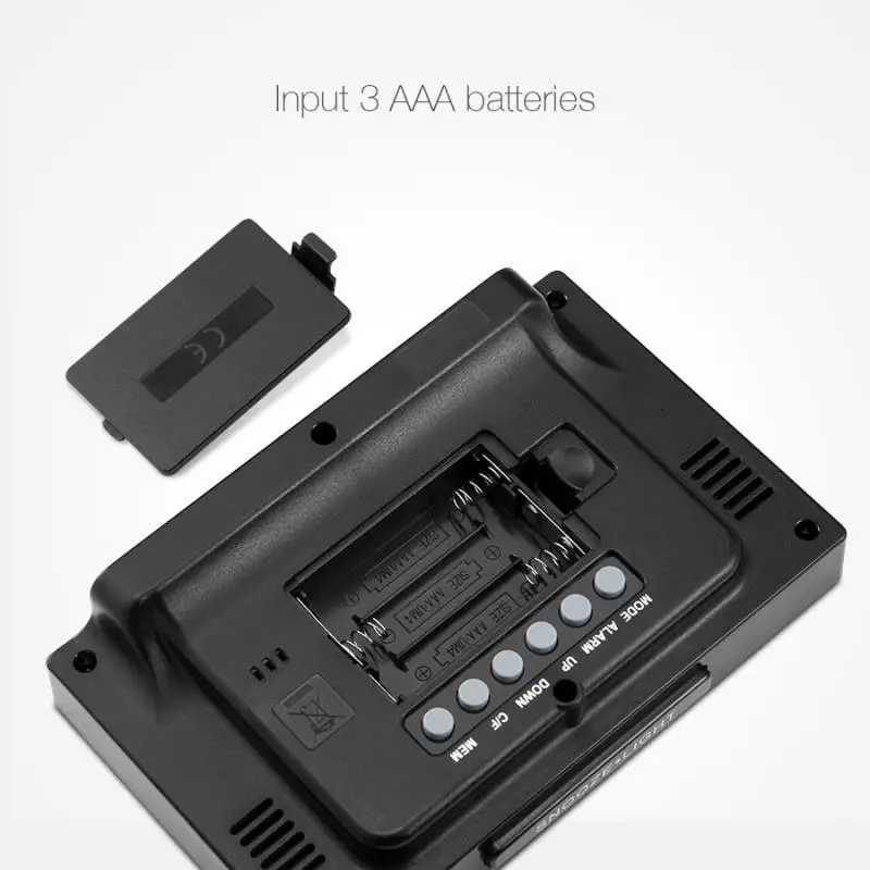 Digoo гигрометр, термометр, DG-C3, беспроводной, с Цветной подсветкой, USB, метеостанция, будильник