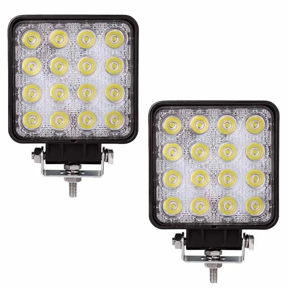 SHGO 2 шт. 48 Вт 6000 К LED точечный луч квадратный рабочий свет лампа трактор