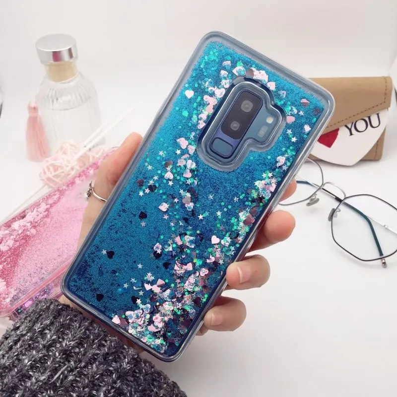 Жидкий чехол для Samsung Galaxy A3 A5 A7 2017 Роскошные динамик с блестками течет Звезды