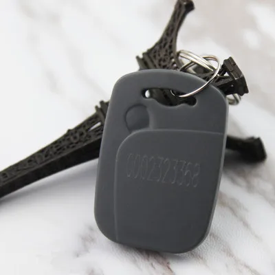 Grey 125 кГц EM4100/TK4100 RFID бесконтактная идентификационная карта Жетоны ключ ABS пластик водонепроницаемый брелок контроль доступа только для чтения - Цвет: Grey