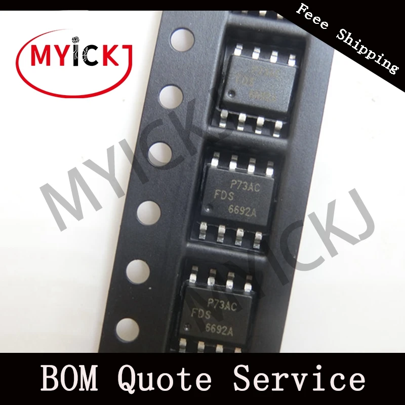 10 шт. FDS6692A микросхема MOSFET N CH 30 V 9A 8 SOIC|Светодиодные чипы| |