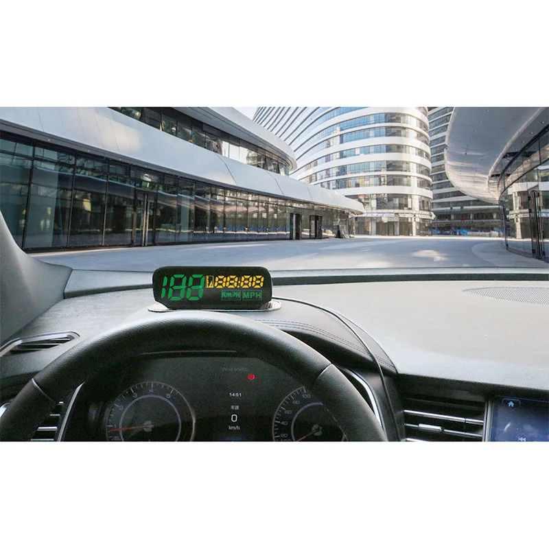 Autool X100 автомобильный коллиматорный Дисплей цифровой автоматический Hud OBD2 II gps