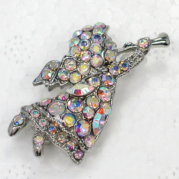 

Clear AB Rhinestone Fairy Angel Pin brooches Fashion brooch C408 F