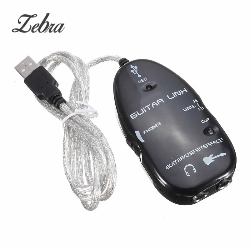 USB guital-интерфейс Соединительный кабель адаптер Запись CD аудио USB кабель адаптер регулятор эффектов с компьютерной линией в продаже