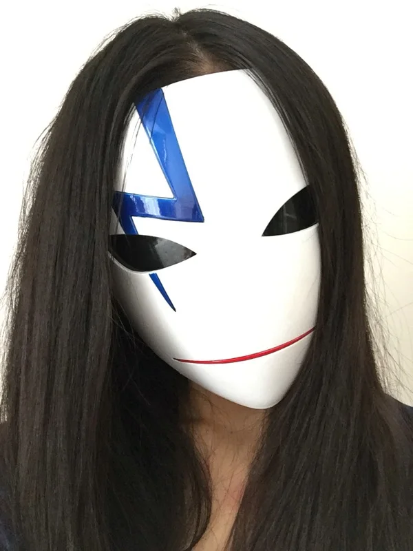 Высокое качество аниме темнее чем черный Hei косплей смоляная маска маски на